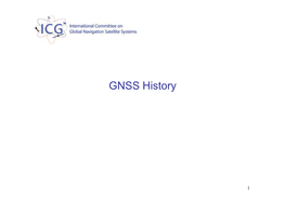 GNSS History