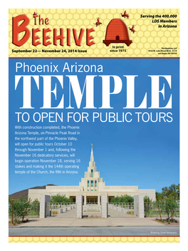 Phoenix Arizona to Open for Public Tours