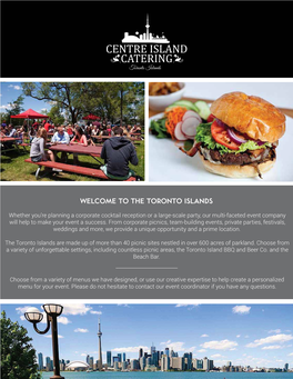 The Toronto Islands Customizing Menus