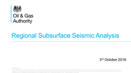 Regional Subsurface Seismic Analysis