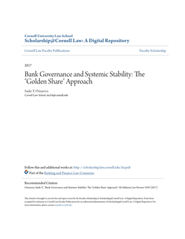 Golden Share" Approach Saule T