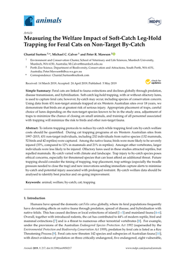 Measuring the Welfare Impact of Soft-Catch Leg-Hold Trapping for Feral Cats on Non-Target By-Catch