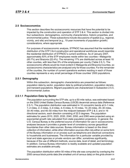 South Texas Project Units 3 & 4 COLA (Environmental Report)