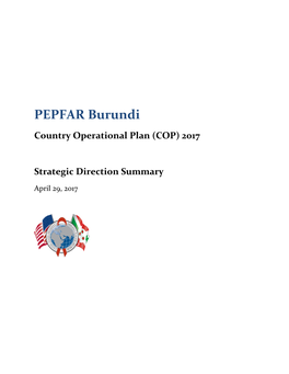 PEPFAR Burundi Country Operational Plan (COP) 2017