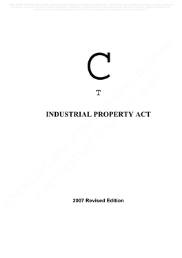 Industrial Property Act