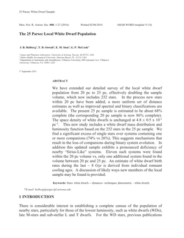 The 25 Parsec Local White Dwarf Population We Have Extended Our