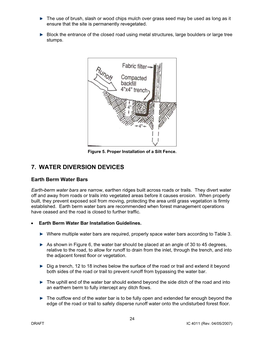 7. Water Diversion Devices