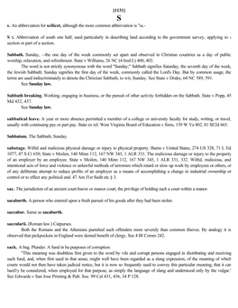 Ss.- S 2. Abbreviation of South One Half