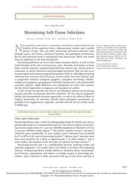 Necrotizing Soft-Tissue Infections