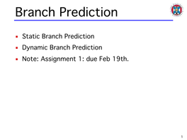 Branch Prediction