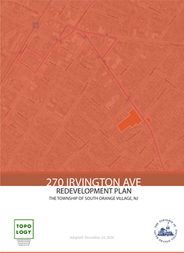 270 Irvington Ave Redevelopment Plan the Township of South Orange Village, Nj