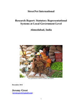 Statutory Representational Systems at Local Government Level