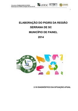 Elaboração Do PIGIRS Da Região Serrana De SC