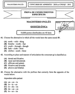 MAGISTÉRIO INGLÉS Y, Sro