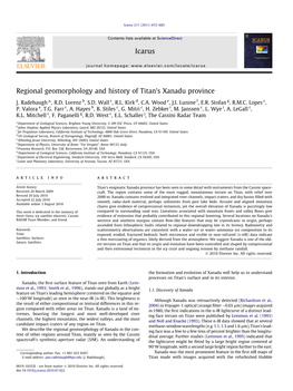 Regional Geomorphology and History of Titan's Xanadu Province