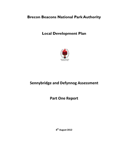Sennybridge and Defynnog Assessment Part One Report