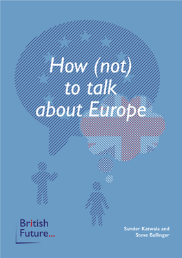 How (Not) to Talk About Europe