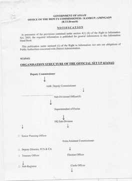 ORGANISATION STRUCTURE of the OFFICIAL SET up 4(1)(B)(I)