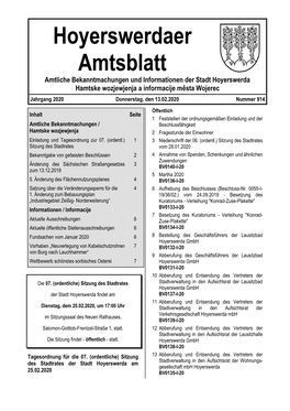 Hoyerswerdaer Amtsblatt