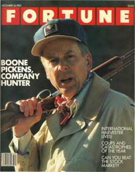 BOONE PICKENS, COMPANY HUNTER • 