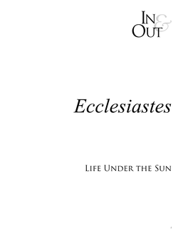 Ecclesiastes