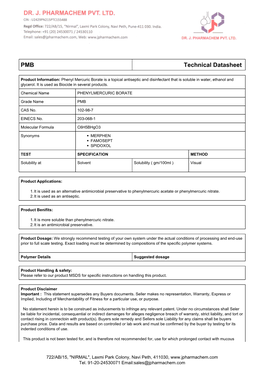 PMB Technical Datasheet