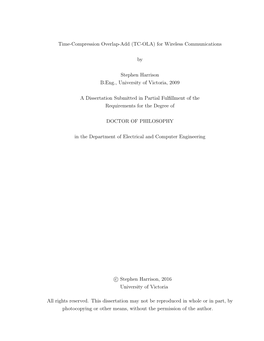 Time-Compression Overlap-Add (TC-OLA) for Wireless Communications