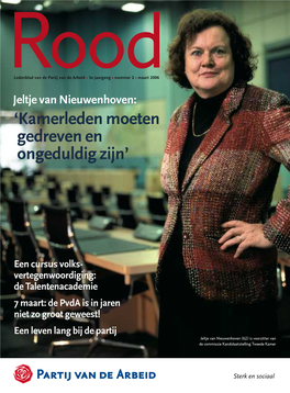 Jeltje Van Nieuwenhoven: ‘Kamerleden Moeten Gedreven En Ongeduldig Zijn’