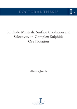 Surface Oxidation and Selectivity in Complex Sulphide Ore Flotation