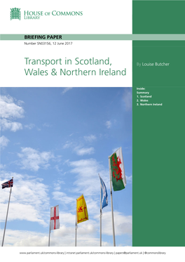 Transport in Scotland, Wales & Northern Ireland