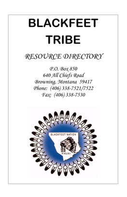 Tribal Resource Directory