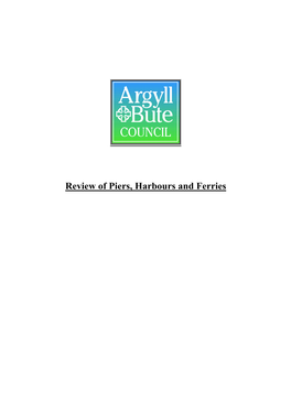 Review of Piers, Harbours and Ferries