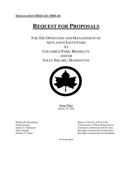 Request for Proposals