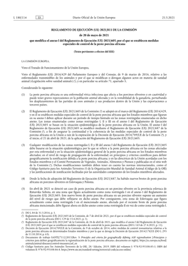 Reglamento De Ejecución (Ue) 2021/811 De La Comisión