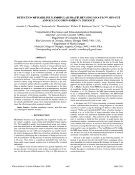 Detection of Hairline Mandibular Fracture Using Max-Flow Min-Cut and Kolmogorov-Smirnov Distance