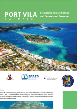 Port Vila Ecosystems, Climate Change and Development Scenarios 23