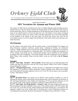 OFC Newsletter 2007