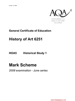 GCE History of Art Unit 5