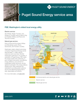 Puget Sound Energy Service Area