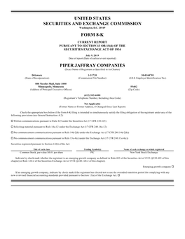 United States Securities and Exchange Commission Form