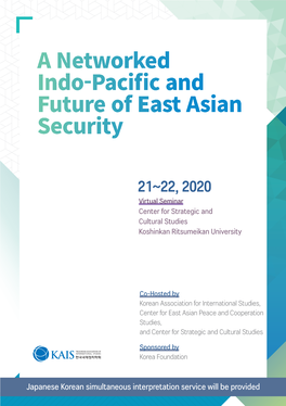 A Networked Indo-Pacific and Future of East Asian Security