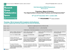 2Nd International RGCS Symposium #RGCS2018