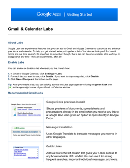 Gmail & Calenda