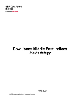 Dow Jones Middle East Indices Methodology