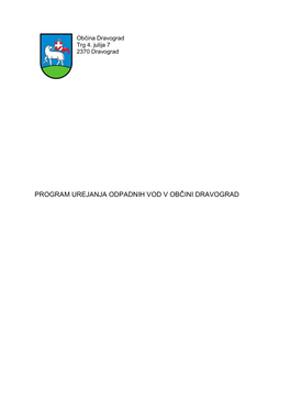 Program Urejanja Odpadnih Vod V Občini Dravograd