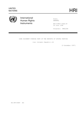 International Human Rights Instruments