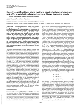 Energy Considerations Show That Low-Barrier Hydrogen Bonds Do Not