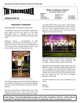 Newsletter 45 the Torchbearer May 2014 (.Pdf)
