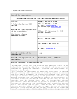 International Society for Fair Elections and Democracy (ISFED)