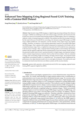 Enhanced Tone Mapping Using Regional Fused GAN Training with a Gamma-Shift Dataset